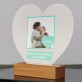 Herz mit foto - Druck auf Acrylglas Herz led