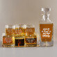 Single Barrel - Whiskykaraffe und Whiskygläser - Set mit Gravur