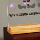 wir kleben aneinander fest - Druck auf Acrylglas