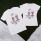wir kleben aneinander fest - T-Shirts für Paare