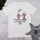 wir kleben aneinander fest - T-Shirts für Paare