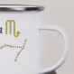 Skorpion - emaillierter Becher