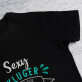 Bescheiden - Schwarzes T-Shirt für Herren
