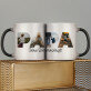 Buchstaben collagen papa - Zaubertasse