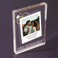 Hochzeitsfoto und Unterschrift - Acrylblock