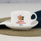 Leckere Weihnachten - Tasse mit Untertasse