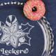 Leckere Weihnachten - Tortenplatte flach