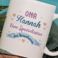 Spezialistin des Verwöhnens - personalisierte Tasse