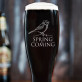 Spring is Coming - Bierglas mit Gravur