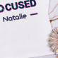 Stay focused - T-Shirt mit Aufdruck für Damen