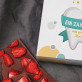 Zahnarzt mit großem Herzen - Schokolade mit Erdbeeren