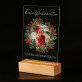 Weihnachtskranz Foto - Druck auf Acrylglas mit LED Beleuchtung