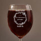 Zum Lehren geschaffen - Weinglas mit Gravur