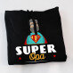 Super opa - Schwarzer Kapuzenpullover für Herren