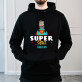 Super opa - Schwarzer Kapuzenpullover für Herren