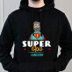 Super opa - Schwarzer Kapuzenpullover für Herren