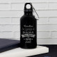 Super Mama, Super Ehefrau - Wasserflasche 0,4l mit Karabinerhaken