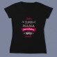 Super müde - Schwarzes T-Shirt für Damen