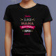 Super müde - Schwarzes T-Shirt für Damen