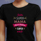 Super müde - Schwarzes T-Shirt für Damen