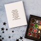 Frohe Weihnachten voller Liebe - Belgische Pralinen