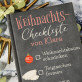 Weihnachts-Checkliste - Notizbuch A5 mit Aufdruck