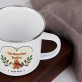 Weihnachts Kaffee - Emaillierter Becher