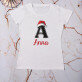 Weihnachts-Initiale mit Namen - T-Shirts für Paare