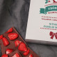 Fröhliche Weihnachten - Schokolade mit Erdbeeren