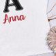 Weihnachts-Initiale mit Namen - T-Shirt mit Aufdruck für Damen