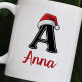 Weihnachts-Initiale mit Namen - Tassen