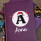 Weihnachts-Initiale mit Namen - Notizbuch A5 mit Aufdruck