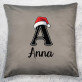 Weihnachts-Initiale mit Namen - Kissen