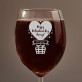 Happy Valentine´s day - Weinglas mit Gravur