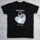 Bulldoggen Vati - Schwarzes T-Shirt für Herren