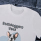 Bulldoggen-Vati - T-Shirt mit Aufdruck für Herren
