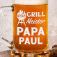 Papa Grillmeister - Personalisierter Bierkrug
