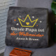 Papa der Weltmeister - Decke mit Stickerei
