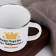 Papa der Weltmeister - emaillierter Becher