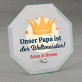 Papa der Weltmeister - Glastrophäe mit Aufdruck