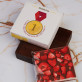 Medaille für Papa - Schokolade mit Erdbeeren