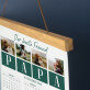 Papa der beste Freund - Poster-Kalender mit Holzleisten