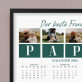 Papa der beste Freund - Kalender im Rahmen