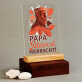 Papa herrscht - Druck auf Acrylglas