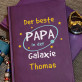Papa in der Galaxie - Notizbuch A5 mit Aufdruck