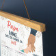 Papa, danke, dass du da bist - Poster-Kalender mit Holzleisten