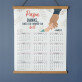 Papa, danke, dass du da bist - Poster-Kalender mit Holzleisten