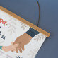 Papa, danke, dass du da bist - Poster-Kalender mit Holzleisten