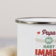 Papa du hast immer Recht - emaillierter Becher