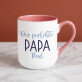 Perfekter Papa - Ein Becher mit farbigem rand